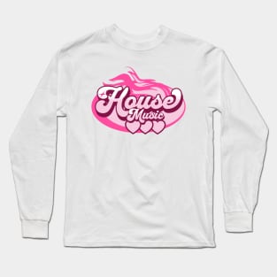 HOUSE MUSIC  - House Music Heat (candy cotton/pink) Long Sleeve T-Shirt